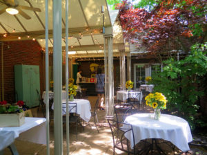 Multiple patios and courtyards from which to choose at Pacific Place Urban Senior Living