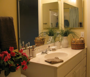 Pacific Place Urban Senior Living warm and cozy bathrooms