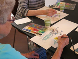 Pacific Place Urban Senior Living Water Color Class